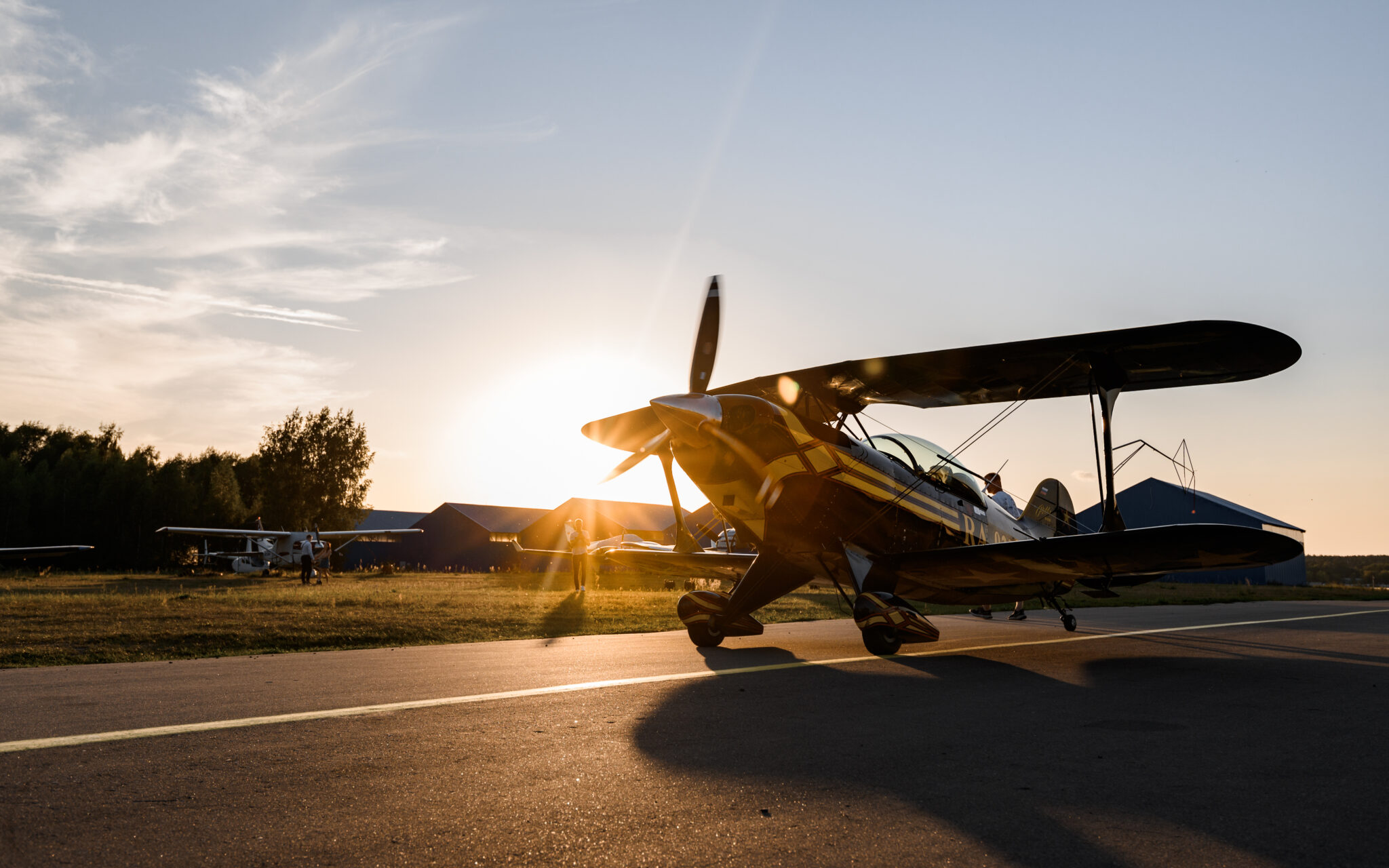 Аэродром Мячково Robinson r44